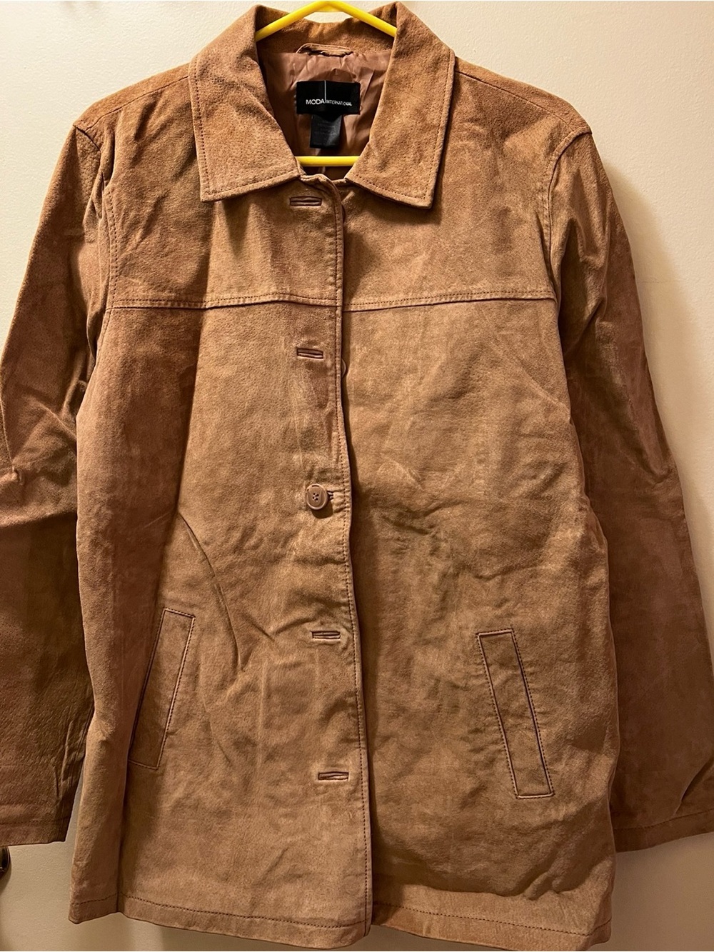 New-Moda International Brown Suede Jacket